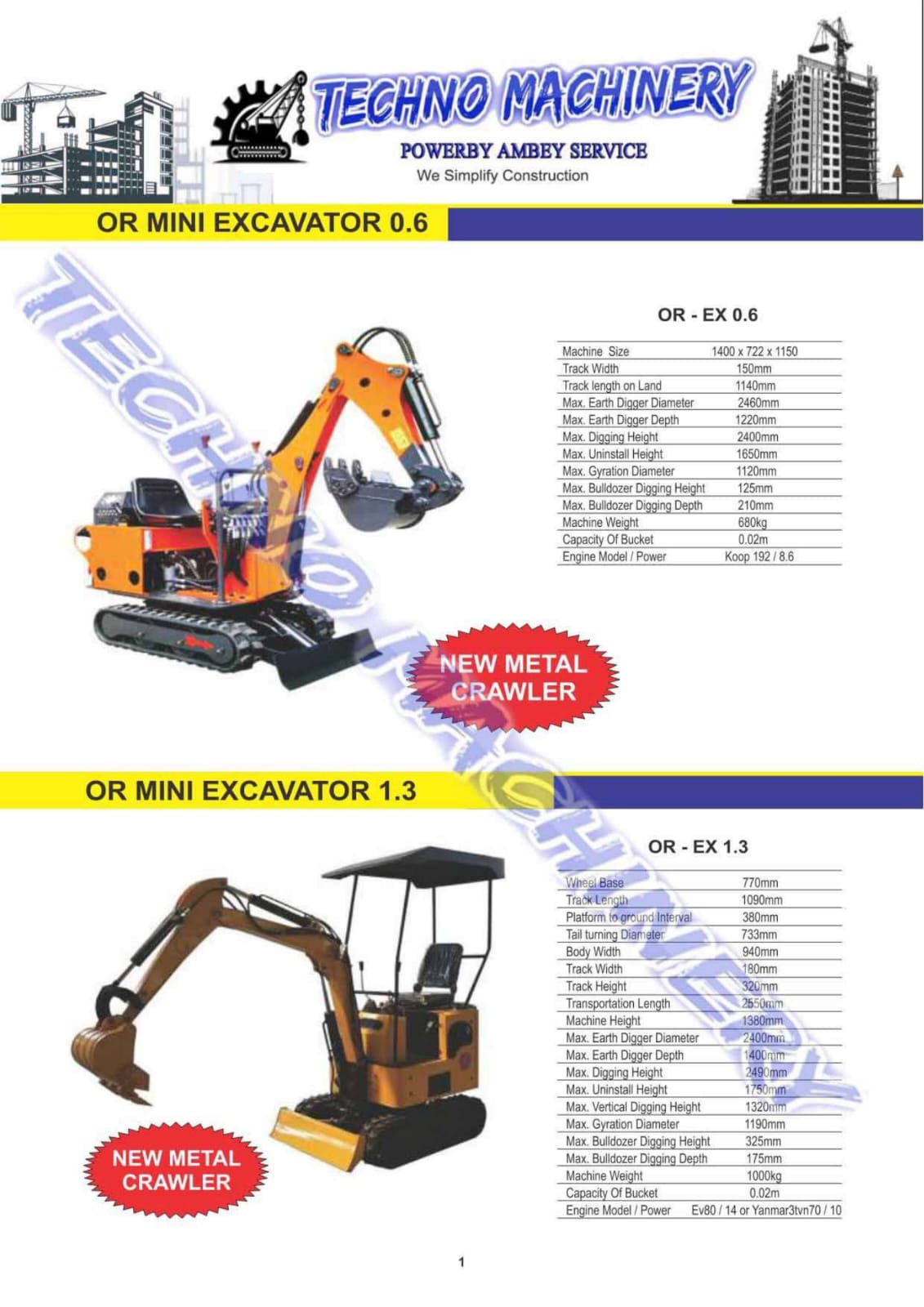 Excavator TX-80